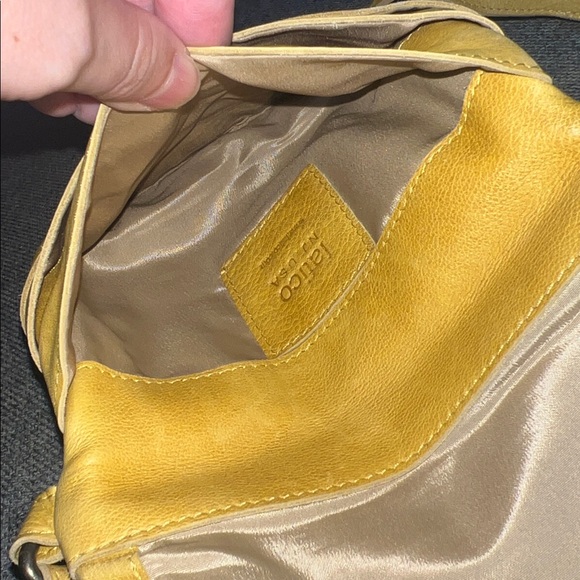 Latico lave Yellow Leather Crossbody good condition with one stain - Picture 8 of 15